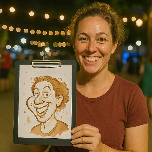 Caricaturas pintadas con Café 1