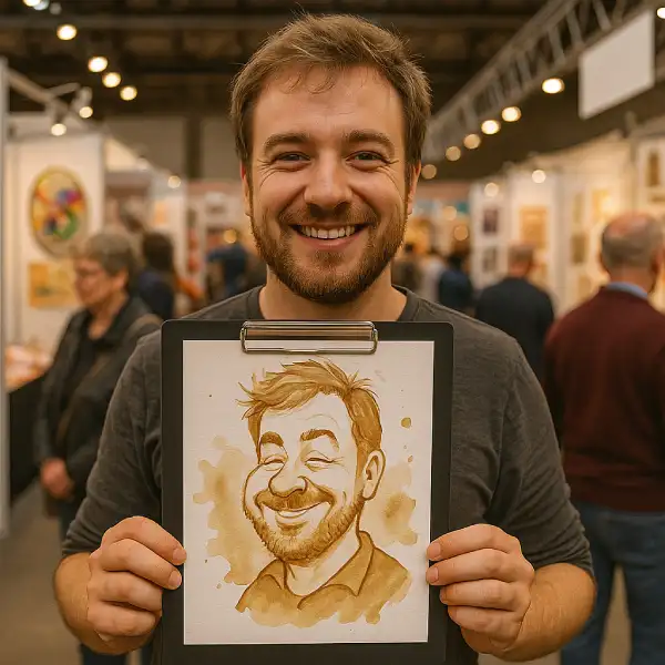 Caricaturas pintadas con Café 2