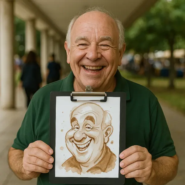 Caricaturas pintadas con Café 5