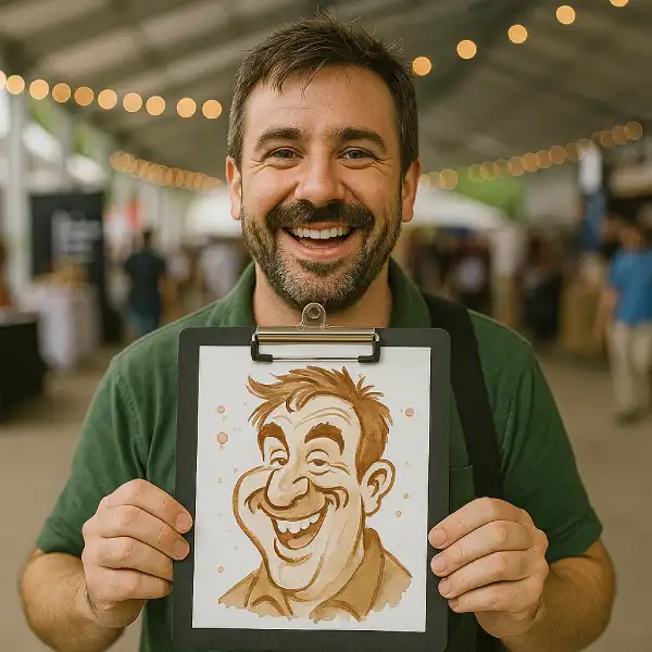 Caricaturas pintadas con Café 6