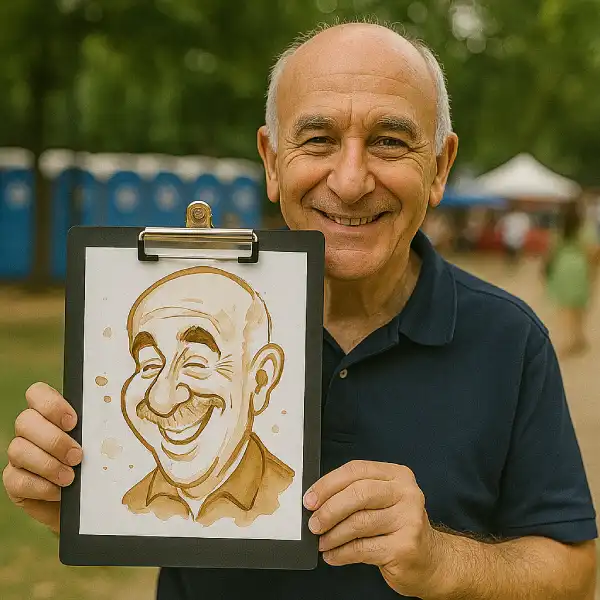 Caricaturas pintadas con Café 8